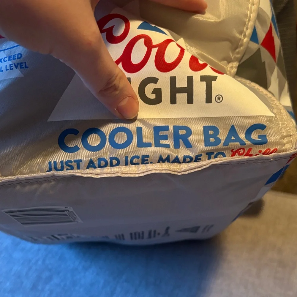 Coors Light Cooler Bag with Triangular Design